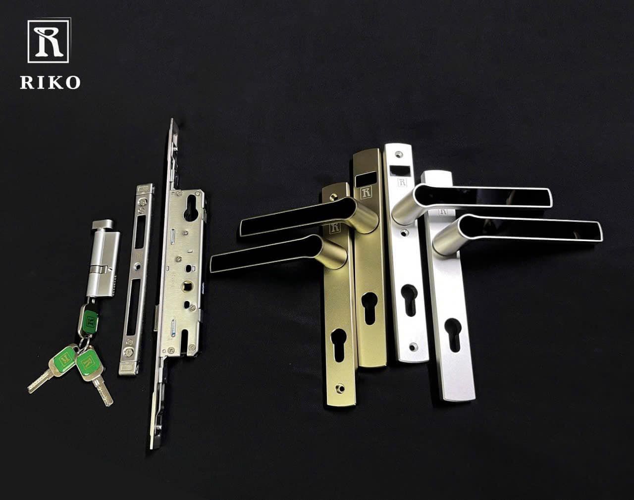 Bộ Khoá Đa Điểm RK-CNC Bạc và Champagne