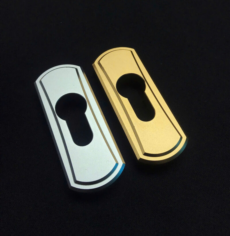 Mặt Ốp Khóa Cửa Lùa CNC - Anodized (Bạc- Champange- Đen- Vàng) PJ-019F