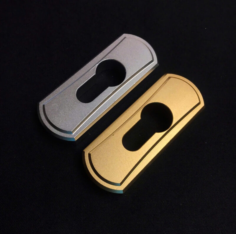 Mặt Ốp Khóa Cửa Lùa CNC - Anodized (Bạc- Champange- Đen- Vàng) PJ-019F