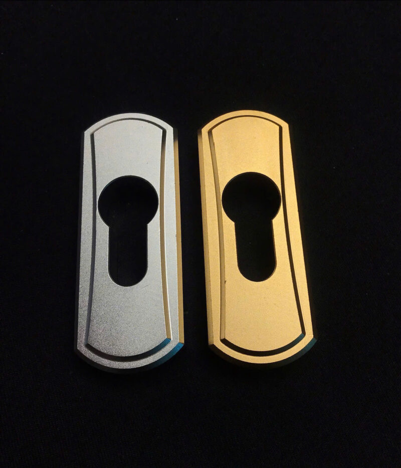 Mặt Ốp Khóa Cửa Lùa CNC - Anodized (Bạc- Champange- Đen- Vàng) PJ-019F