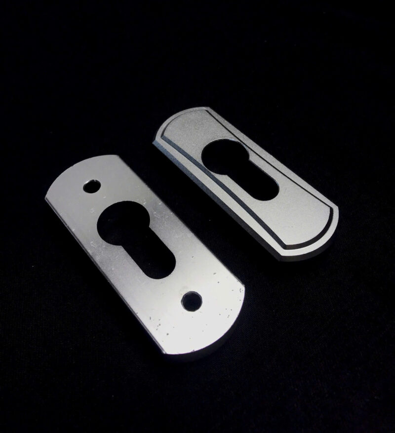 Mặt Ốp Khóa Cửa Lùa CNC - Anodized (Bạc- Champange- Đen- Vàng) PJ-019F