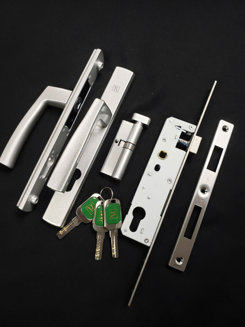 Bộ khóa đơn điểm sơn PVDF - lõi  khóa núm đẹp